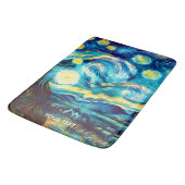 Fantasie Schattige Van Gogh geïnspireerd Badmat (Gekanteld)