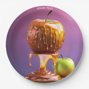 Fantasie Schattige Vivid Apple Caramel Syrup Papieren Bordje