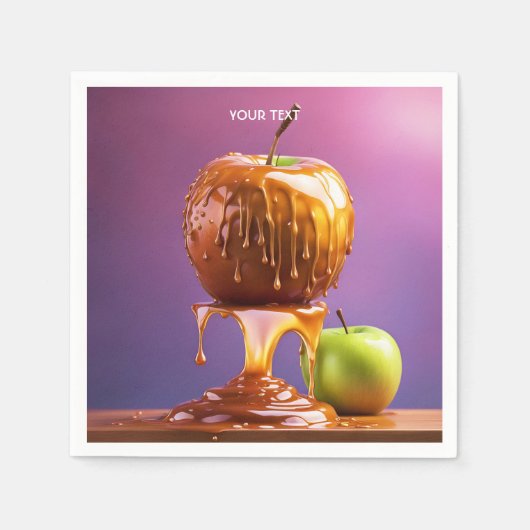 Fantasie Schattige Vivid Apple Caramel Syrup Servet (Voorkant)