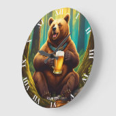 Fantasie Schattige Vivid Beer Bierbos Grote Klok (Hoek)