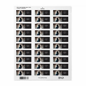 Fantasie Schattige Vivid Black Cat Forest Etiket (Full Sheet)