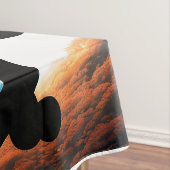 Fantasie Schattige Vivid Black Cat Forest Tafelkleed (Voorbeeld)