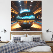 Fantasie Schattige Vivid Bowling Glazen Bal Canvas Afdruk (Insitu (Slaapkamer))