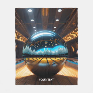 Fantasie Schattige Vivid Bowling Glazen Bal Fleece Deken