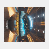 Fantasie Schattige Vivid Bowling Glazen Bal Fleece Deken (Voorkant (Horizontaal))