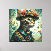 Fantasie Schattige Vivid Cat  Pet Canvas Afdruk (Voorkant)