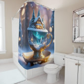Fantasie Schattige Vivid Cup Winterijs Douchegordijn (In situ)