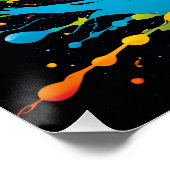 Fantasie Schattige Vivid Dancer Splatter Schilderi Perfect Poster (Hoek)