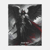 Fantasie Schattige Vivid Dark Scary Angel Fleece Deken (Voorkant)