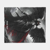 Fantasie Schattige Vivid Dark Scary Angel Fleece Deken (Voorkant (Horizontaal))