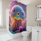 Fantasie Schattige Vivid Eyes Zee Creature Douchegordijn (In situ)