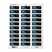 Fantasie Schattige Vivid Flower Waterfall Forest Etiket (Full Sheet)