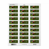 Fantasie Schattige Vivid Ladybug Moss Summer Etiket (Full Sheet)