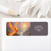 Fantasie Schattige Vivid Lake Phoenix Fire Etiket (Insitu)