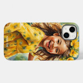 Fantasie Schattige Vivid Meisje Bloemen Regen Case-Mate iPhone Case (Achterkant (horizontaal))