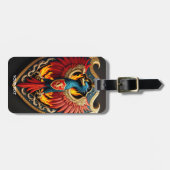 Fantasie Schattige Vivid Phoenix Fire Shield Bagagelabel (Voorkant horizontaal)