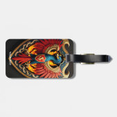 Fantasie Schattige Vivid Phoenix Fire Shield Bagagelabel (Achterkant horizontaal)