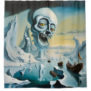 Fantasie Schattige Vivid Surrealisme Ice Zee Douchegordijn