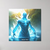 Fantasie Schattige Vivid Water Elemental Lake Canvas Afdruk (Voorkant)