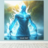 Fantasie Schattige Vivid Water Elemental Lake Canvas Afdruk (Insitu (Houten vloer))