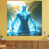 Fantasie Schattige Vivid Water Elemental Lake Canvas Afdruk (Insitu (Woonkamer))