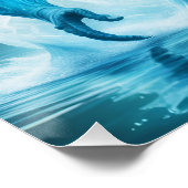 Fantasie Schattige Vivid Water Elemental Lake Perfect Poster (Hoek)