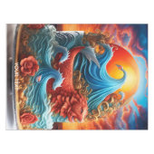 Fantasie Schattige Vivid Zee Sunset Cake Tafelkleed (Voorkant (Horizontaal))