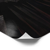 Fantasie Schattige Vivid Zwart Wit Gothic Perfect Poster (Hoek)