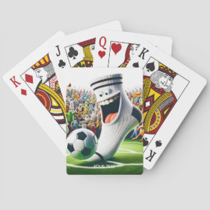 Fantasie Schattige Voetballen sok Pokerkaarten