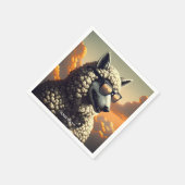 Fantasie Schattige Wolf gekleed schaap Servet (Hoek)