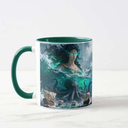 Fantasie Schattige Zee Ancient Creature Mok (Links)