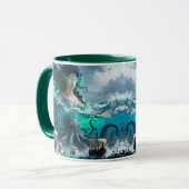 Fantasie Schattige Zee Ancient Creature Mok (Voorkant links)