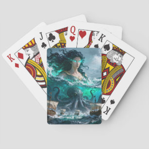 Fantasie Schattige Zee Ancient Creature Pokerkaarten