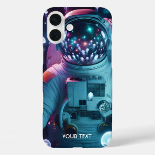 Fantasie Schattigee astronaut kwallen ruimte iPhone 16 Plus Hoesje