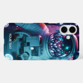 Fantasie Schattigee astronaut kwallen ruimte Case-Mate iPhone Case (Achterkant (horizontaal))