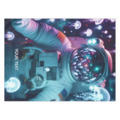 Fantasie Schattigee astronaut kwallen ruimte Tafelkleed (Voorkant (Horizontaal))