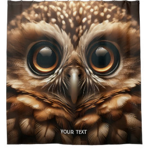 Fantasie Schattigee Big Eyes Uil Douchegordijn