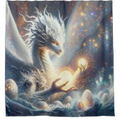 Fantasie Schattigee Dragon Light Eggs Douchegordijn (Voorkant)