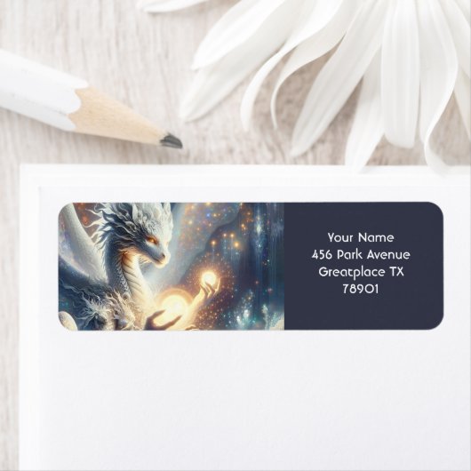 Fantasie Schattigee Dragon Light Eggs Etiket (Insitu)