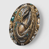 Fantasie Schattigee Eitjes Snake Sieraden Grote Klok (Hoek)