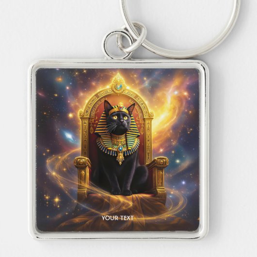 Fantasie Schattigee Farao Regal Cat Sleutelhanger (Voorkant)
