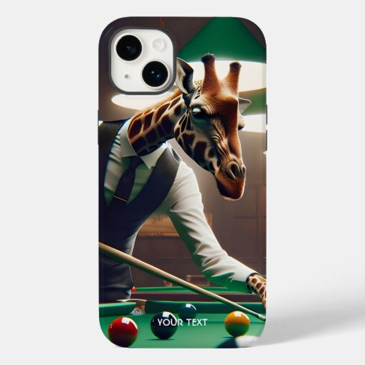 Fantasie Schattigee Giraffe Spelen Snooker Case-Mate iPhone Case (Achterkant)