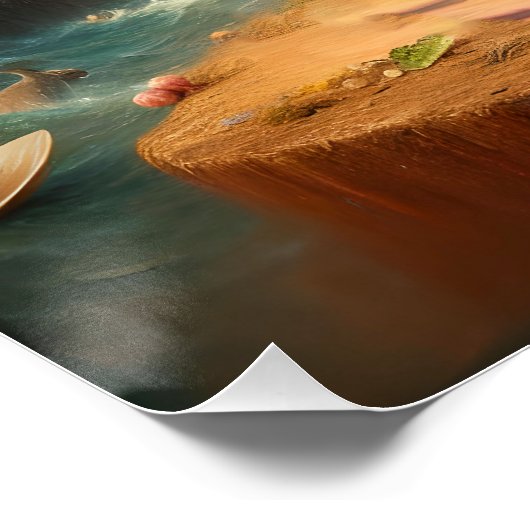 Fantasie Schattigee Koala Tea Cup Perfect Poster (Hoek)