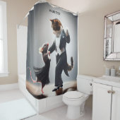 Fantasie Schattigee Krokodil Leeuw Tango Douchegordijn (In situ)