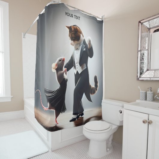 Fantasie Schattigee Krokodil Leeuw Tango Douchegordijn (In situ)