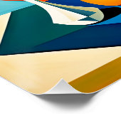 Fantasie Schattigee kubist stilleven Perfect Poster (Hoek)