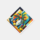 Fantasie Schattigee kubist stilleven Servet (Hoek)