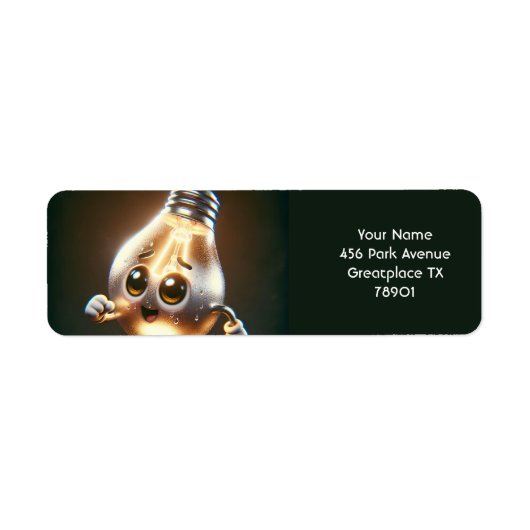Fantasie Schattigee Lamp Lamp Lopen Etiket (Voorkant)