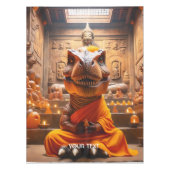Fantasie Schattigee Monk T-Rex Mediteren Tafelkleed (Voorkant)