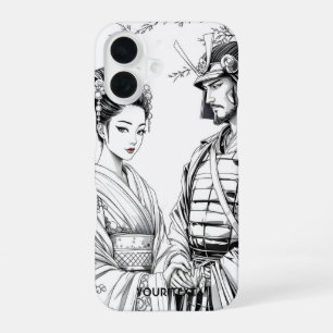 Fantasie Schattigee Samurai Geisha Pencil iPhone 16 Hoesje